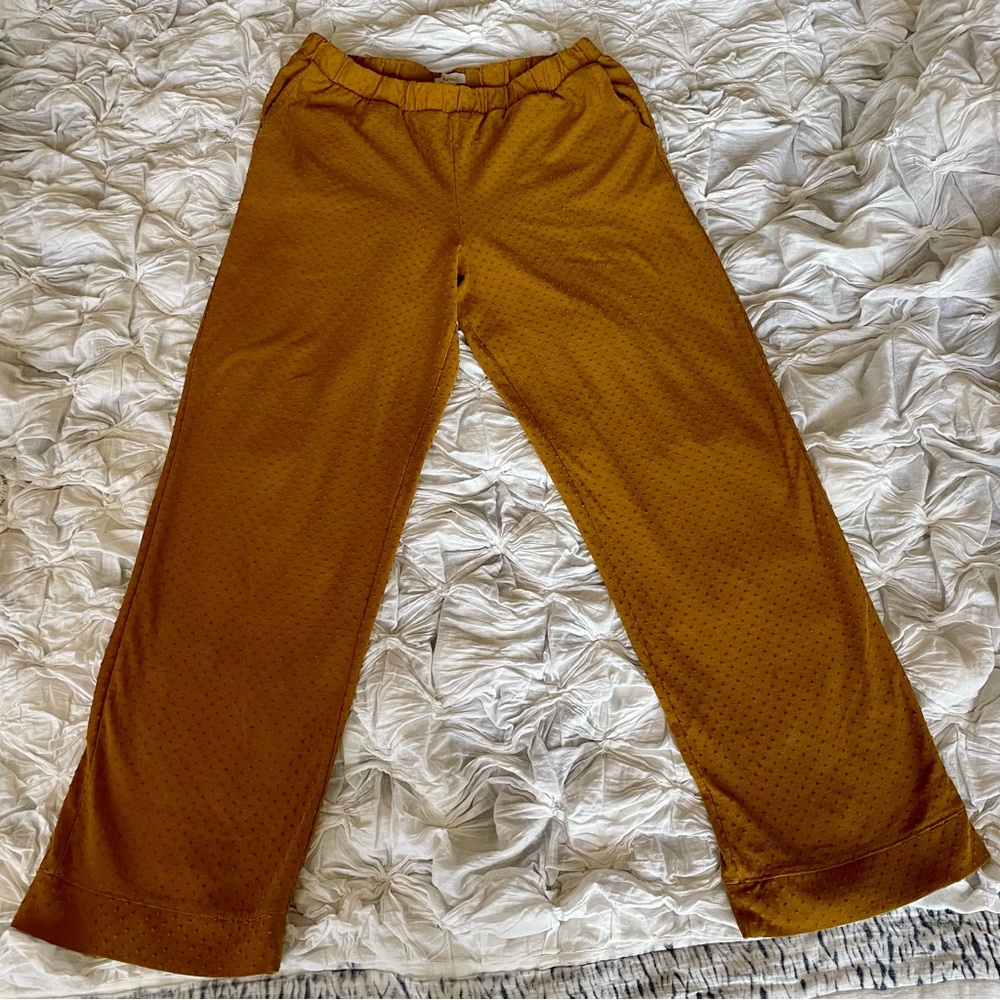 Madewell mustard ochre Wide Leg Pants